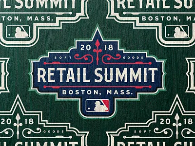 Boston Retail Summit - Branding boston branding design gskett illustration logo mlb red sox typography vector wordmark