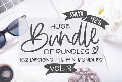 Huge Bundle Of Bundles Vol. 3 cricut cricut crafts cricut maker cut file design bundles farmhouse sign grace lynn designs quotes silhouette cameo svg