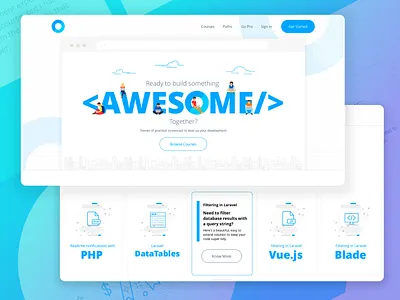 UI UX - Tech Community Startup best design design startup tech typography vector website
