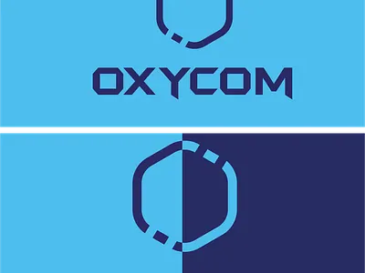 Oxycom logo creative logo design hexagon illustration illustrator logo o letter o logo ocean orange symbol vector zahid hasan shahed