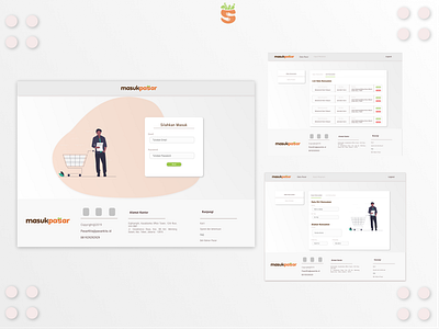 Masukpasar Dashboard flat illustration ui ux web