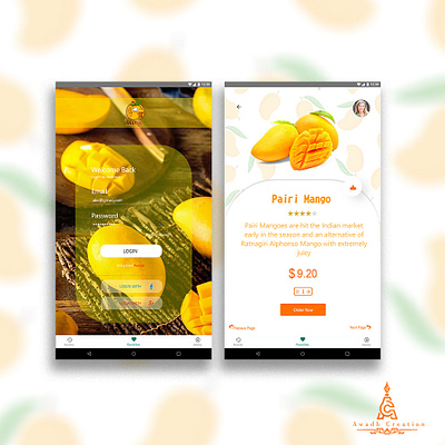 Mango ui design app branding design icon illustration illustrator ui ux vector web