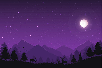 One of those midnight skies... animation art design illustration illustration art illustrator ui ux vector art vector illustration vectorart vectors visual visual art visual identity visualization