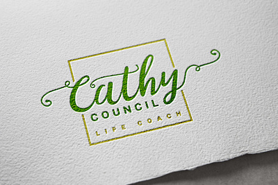 Cathy Council - Life Coach Logo Design brand branding counsel counselor design feminine feminine design feminine logo life coach life coaching logo script vector