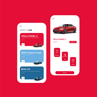 Mobile App for Car Leasing app app design application clean concept design modern ui ui design uiux ux