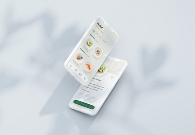 Clean UI for a sushi ordering app app design app ui mobile ordering neumorphic neumorphism sushi sushi roll user interface user interface design userinterface