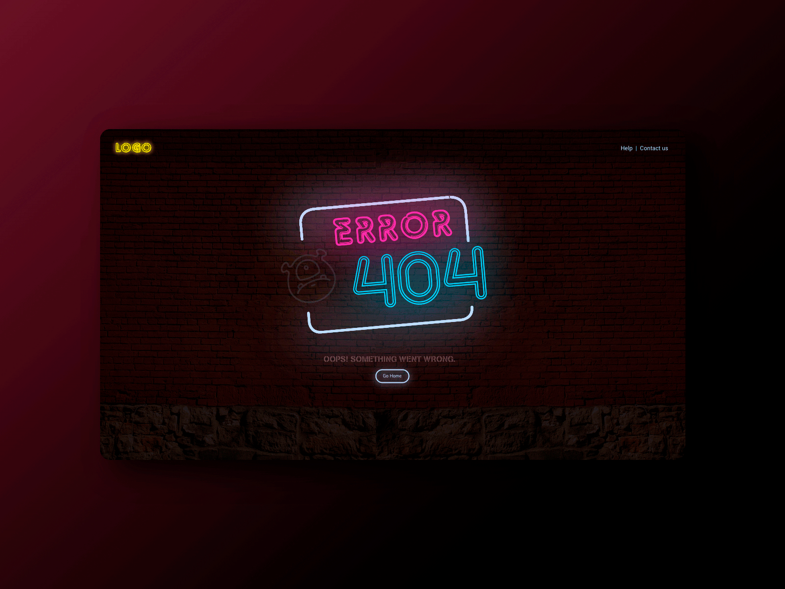 Error 404 008 animated gif daily 100 challenge daily ui dailyui dailyuichallenge design error page error404 interaction design neon neon colors neon light neon sign ui ux xd animation