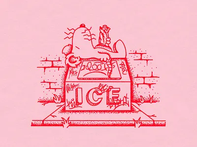 RataSnoopy design doodle fun illustration risoprint snoopy