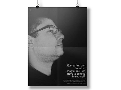 Poster design. Just believe in yourself. design graphic graphicdesign graphics poster poster design poster designer