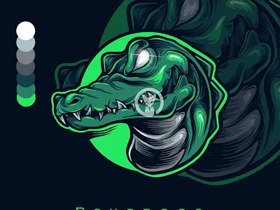 Psy(cro)co animal animal illustration artwork artworkforsale branding design dwlshit esportlogo green icon illustration merch merchandise
