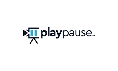 PlayPause Media Logo Design animation app branding design icon illustration logo typography vector web