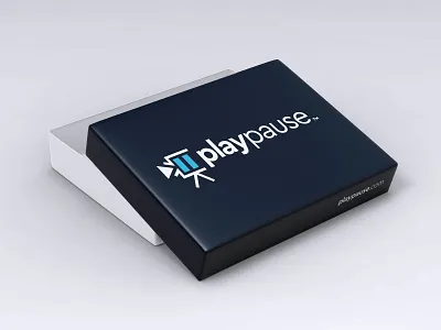 PlayPause Media Logo Design animation app branding design icon illustration logo typography vector web