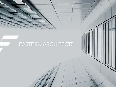 Eastern Architects Logo app architects branding design icon illustration logo typography vector