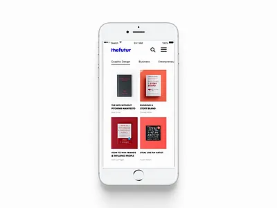 The Futur LRN - App Design Concept ( 3 / 7 ) animation app art bold branding bright bright colours clean flat minimal typography ui ux