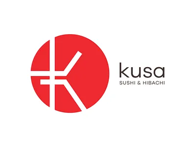 Kusa Logo Design app branding design icon illustration japanese logo restaurant typography vector