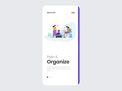 Onboarding animation app design illustration ui