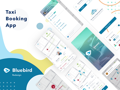 Bluebird Redesign bluebird bookings car design ride app ride hailing taxi app taxi booking app transportation travel ui ui ux user experience user interface ux