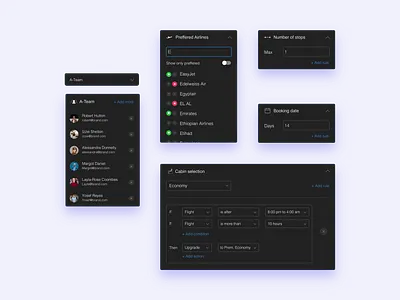 Policy Maker components conditional interface rule ui