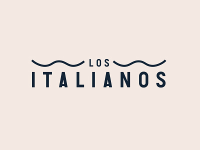 Los Italianos Logo design dribbbleweeklywarmup grocery store logo logodesign logotype minimal modern rebrand sans serif type typogaphy