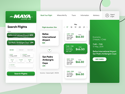 MayaIslandAir.com Redesign - Search Flights booking css flight flight booking html html css html5 javascript mobile php plane travel travel agency travel app traveling ui ux web app website