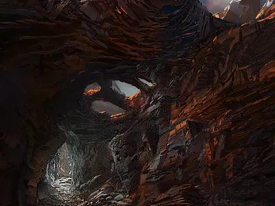 Rocky Passage clouds environment landscape red rocks sunset