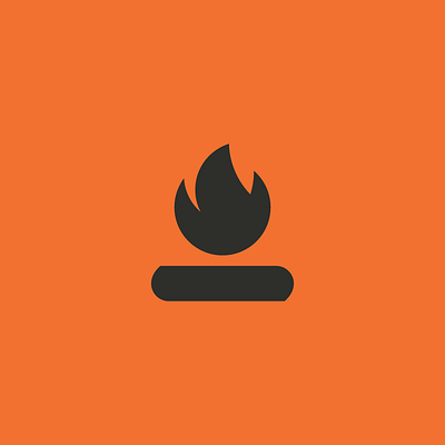 CampFire art branding design icon illustration illustrator logo logo design logodesign logos logotype minimal vector