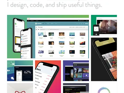 Beta brandon grotesque grid monogram portfolio projects reboot