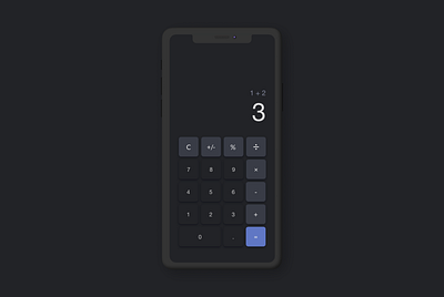 Daily UI #004 calculator daily ui daily ui challenge dailyui mobile ui