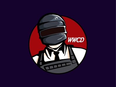 wwcd pubg kfc logo creation poster pubg