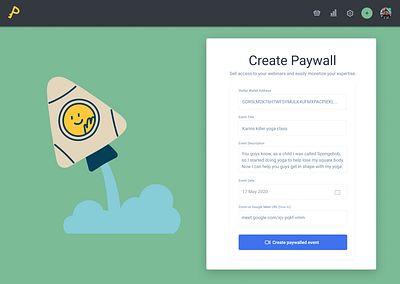 Paywall project landing page uidesign