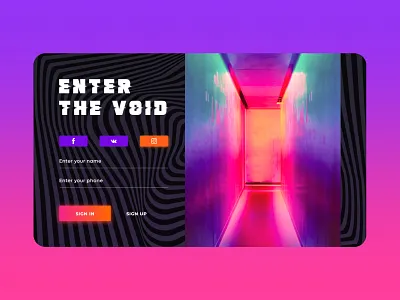 Enter The Void — registration form form login login form registration form sign in sign in ui sign up sign up ui ui ui design uidesign ux uxui