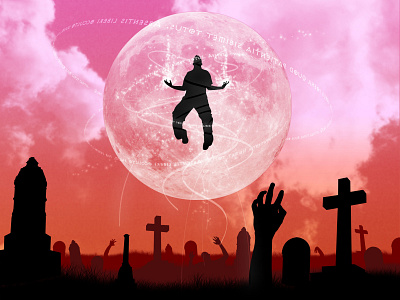 You Must Believe Me When I Say I'm Fighting The Dead 3d 3dsmax apocalypse art cartoon colorful digital art digital illustration floating fun graveyard illustration vector zombie