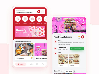 Local Food Discovery App adobe xd app app concept app design appdesign design food food app food discovery foodie fresh fresh design location mobile app mobile app design mobile design mobile ui ui ux xd design