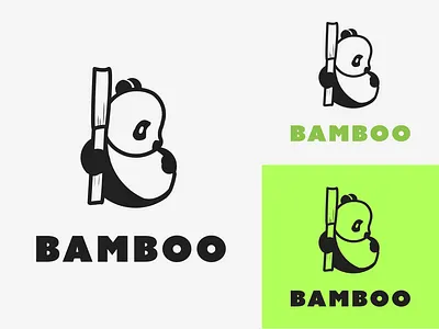 Bamboo - A Panda Conservation Logo - Daily Logo Challenge 3/50 adobe illustrator adobe illustrator cc bamboo branding branding and identity branding design dailylogochallenge endangered panda conservation logo logotype minimalist panda panda global scalable