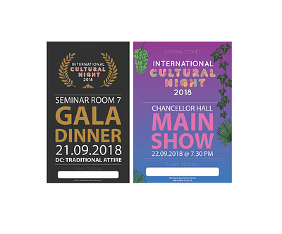 Ticket - Gala Dinner adobe illustrator branding design illustration illustrator logo ticket