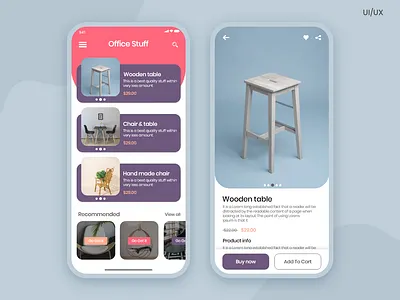 E commerce app adobe xd android creative design dailyui design ecommerce app ios office thougtful ui uiuxdesign