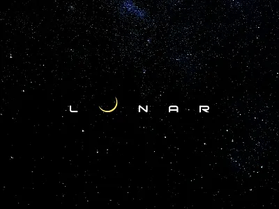 Lunar branding logo wordmark wordmark logo