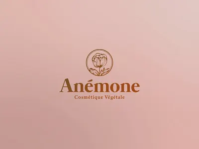 Anemone Natural Cosmetics - Logo Design beauty product make up branding cosmetic logo cosmetics fashion brand feminine floral design flower mark gradient graphic design identity logo minimalistic natural products nature vegan vegetarian organic pink bronze tulip vintage women empowerment