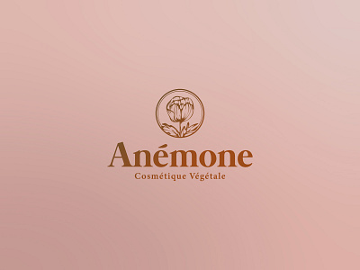 Anemone Natural Cosmetics - Logo Design beauty product make up branding cosmetic logo cosmetics fashion brand feminine floral design flower mark gradient graphic design identity logo minimalistic natural products nature vegan vegetarian organic pink bronze tulip vintage women empowerment