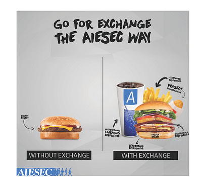 Ad - AIESEC adobe illustrator advertising branding design illustration illustrator