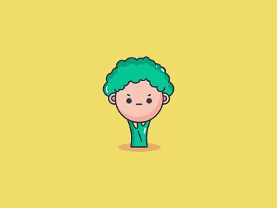 Broccoli La broccoli icon fun avatar fun character tree icon vegetable icon