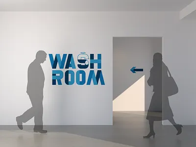 Wash Room 3d architectural architecture arrows cgi concept covid environmental graphics interior design interiors pandemic silhouette typeface virus wash washroom wayfinding
