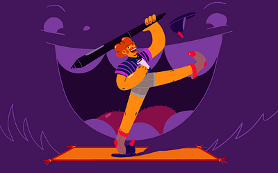 My little craziness at home) abstract adobe photoshop animation artwork character design design drawing dribbble illustraion illustration