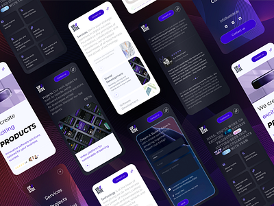 🔥 Bold & Bright IT Agency Design agency branding contast dark graphic design logo neon ui ux web