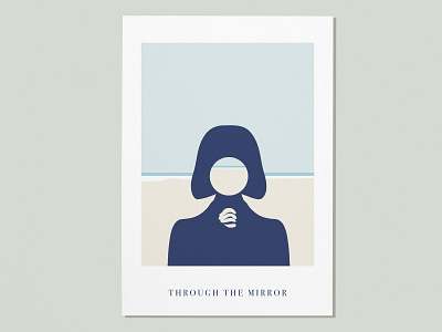 Through the mirror colors concept design illustration jcimagination minimal minimalistic poster vector art