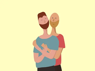 love 🌈 17 may art character design couple couple illustration gay gay couple idahotb illustration love