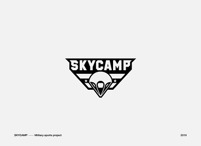 Skycamp Logo logofolio logos logotype martovsky military parachute sky военный лого логос логотип парашют символ