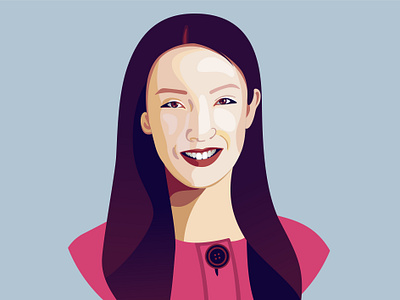 Clara Shih portrait illustration adobe illustrator digital portrait editorial editorial illustration inc magazine magazine illustration portrait portrait illustration stylized vector vector art vector portrait website