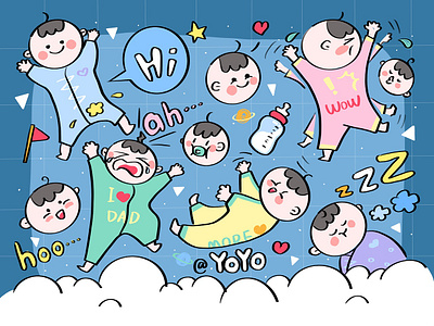 吃奶怪 design illustration