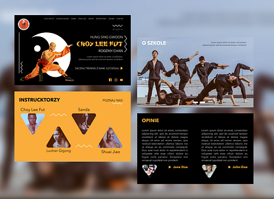 Choy Lee Fut Kung Fu School branding branding design design graphic design ui ux visual identity webdesign website